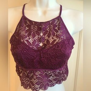 🆕 NWOT Lacy bralette sexy stretchy size L